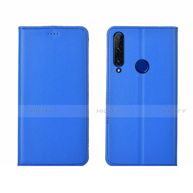 Custodia Portafoglio In Pelle Cover con Supporto T06 per Huawei Honor 20i Blu