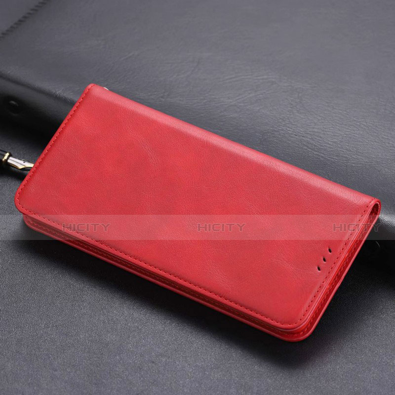 Custodia Portafoglio In Pelle Cover con Supporto T06 per Huawei Honor 20S Rosso