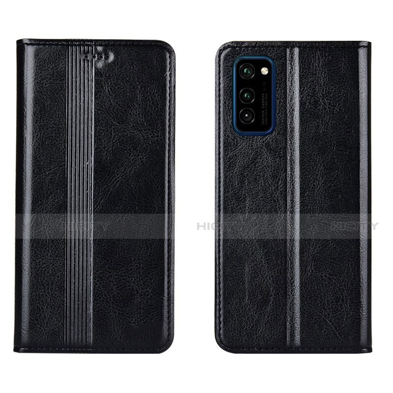 Custodia Portafoglio In Pelle Cover con Supporto T06 per Huawei Honor V30 5G Nero