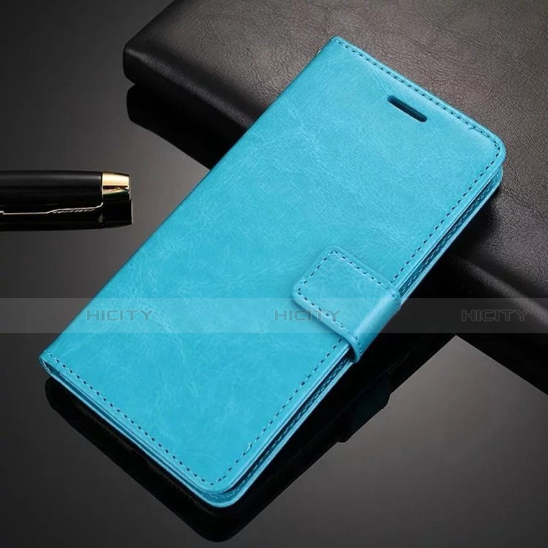 Custodia Portafoglio In Pelle Cover con Supporto T06 per Huawei P30 Pro New Edition Ciano