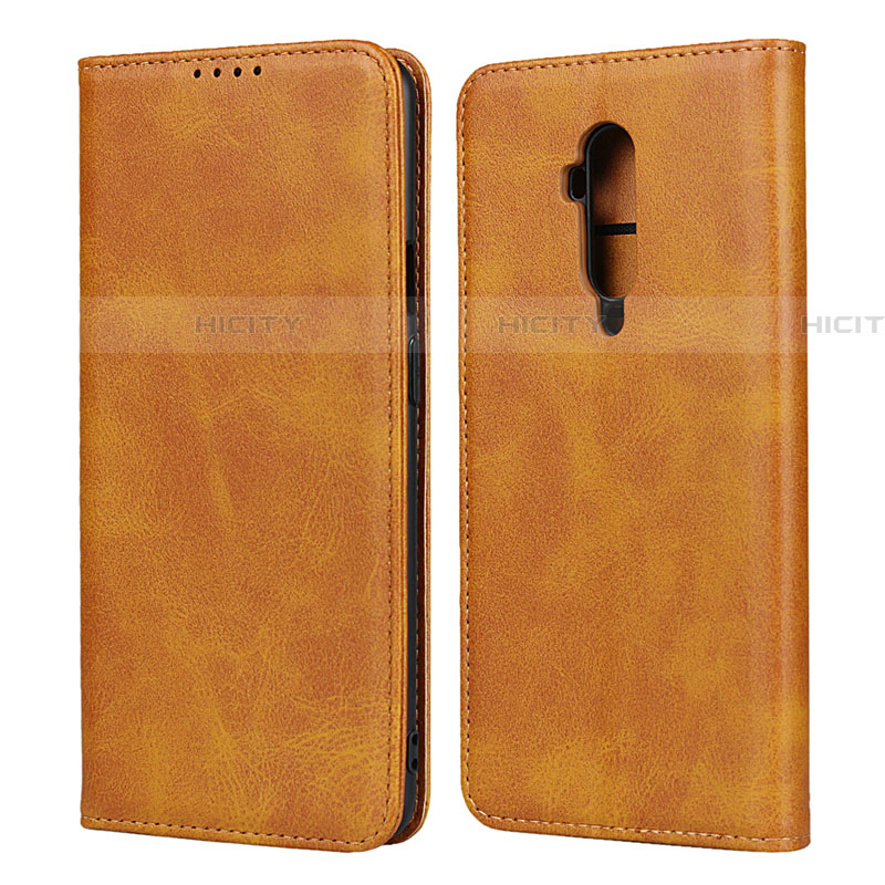 Custodia Portafoglio In Pelle Cover con Supporto T06 per OnePlus 7T Pro Arancione