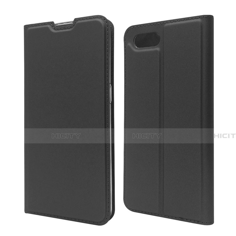 Custodia Portafoglio In Pelle Cover con Supporto T06 per Oppo K1 Nero