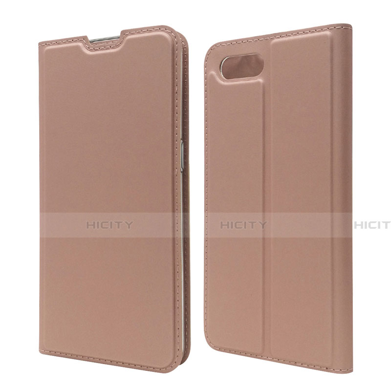 Custodia Portafoglio In Pelle Cover con Supporto T06 per Oppo K1 Oro Rosa