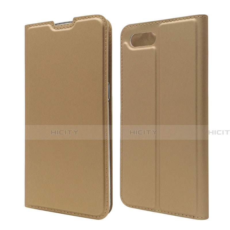 Custodia Portafoglio In Pelle Cover con Supporto T06 per Oppo R15X Oro