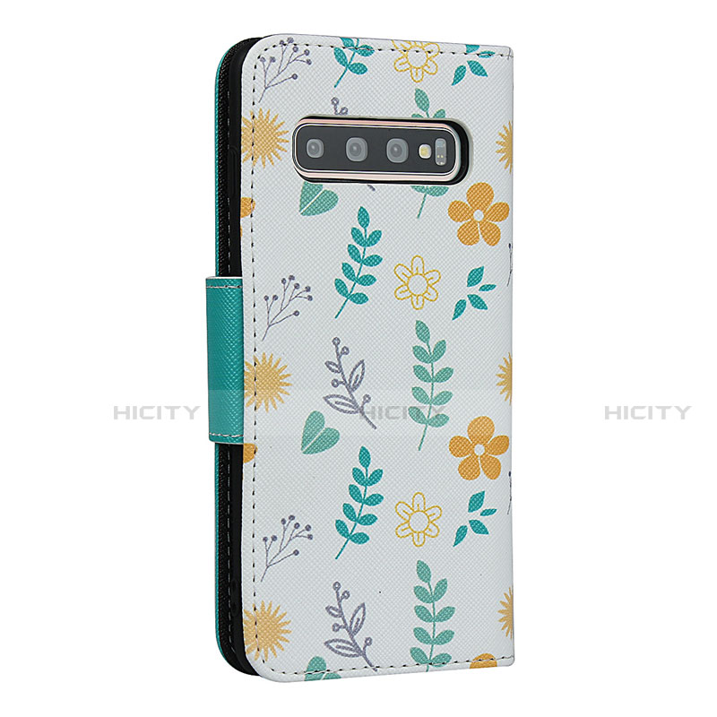 Custodia Portafoglio In Pelle Cover con Supporto T06 per Samsung Galaxy S10