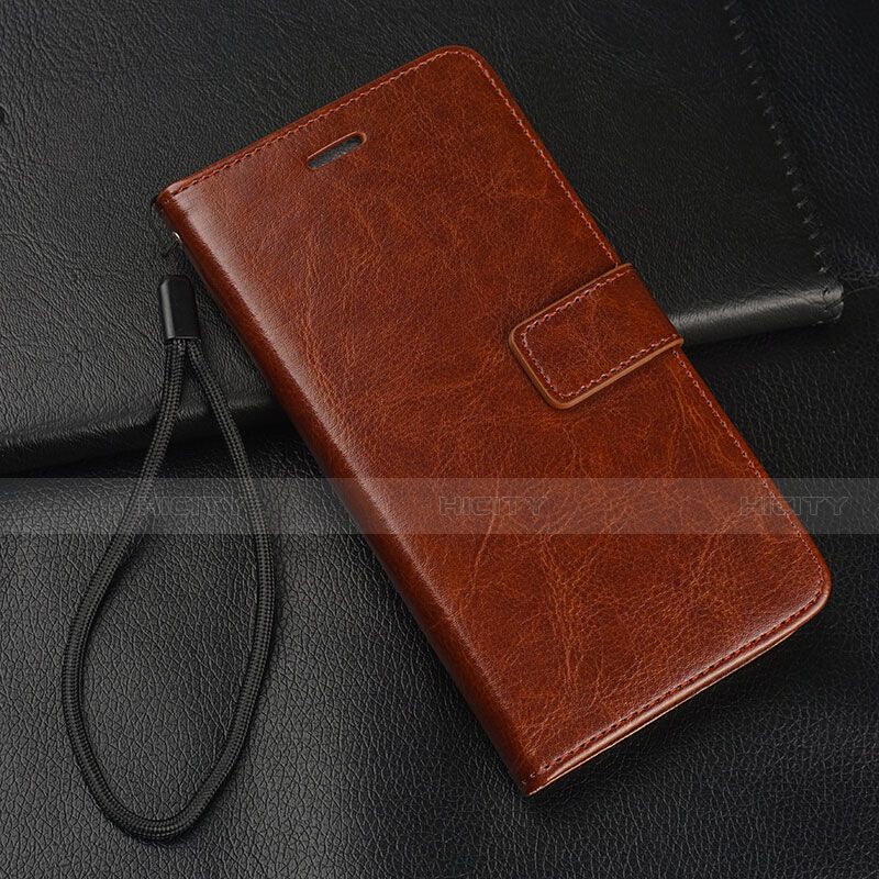 Custodia Portafoglio In Pelle Cover con Supporto T06 per Xiaomi Mi 9T Marrone