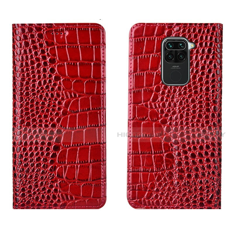 Custodia Portafoglio In Pelle Cover con Supporto T06 per Xiaomi Redmi 10X 4G Rosso