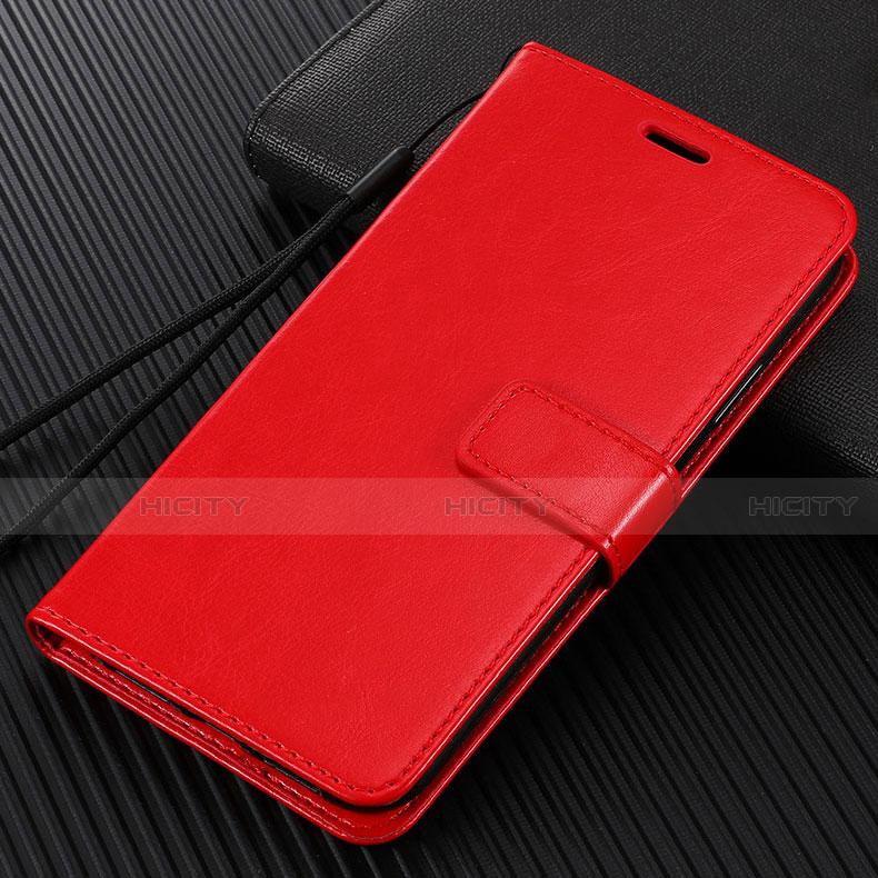 Custodia Portafoglio In Pelle Cover con Supporto T07 per Huawei Honor V30 Pro 5G Rosso