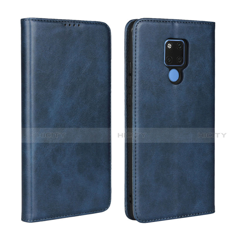 Custodia Portafoglio In Pelle Cover con Supporto T07 per Huawei Mate 20 X 5G Blu