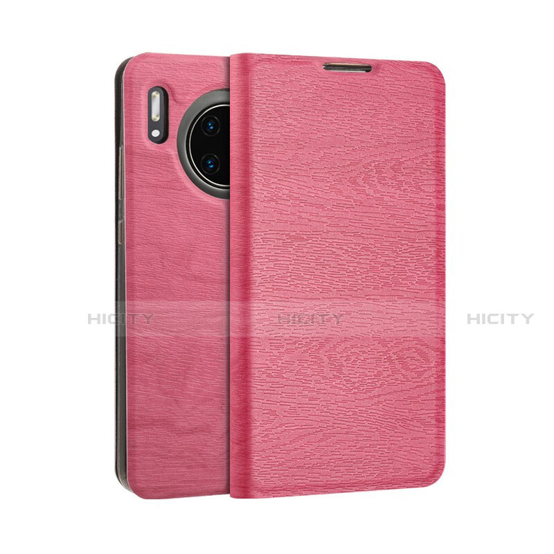 Custodia Portafoglio In Pelle Cover con Supporto T07 per Huawei Mate 30E Pro 5G Rosa