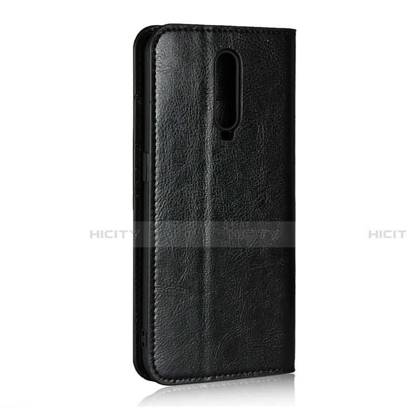 Custodia Portafoglio In Pelle Cover con Supporto T07 per Oppo R17 Pro Nero