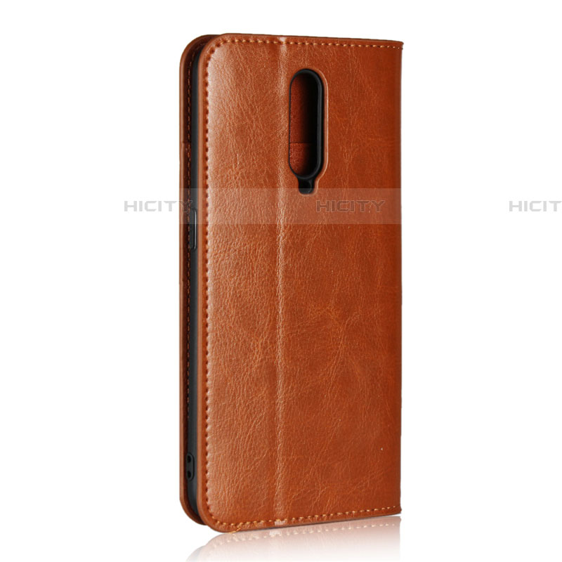 Custodia Portafoglio In Pelle Cover con Supporto T07 per Oppo RX17 Pro Arancione