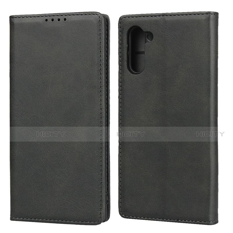 Custodia Portafoglio In Pelle Cover con Supporto T07 per Samsung Galaxy Note 10 5G Nero