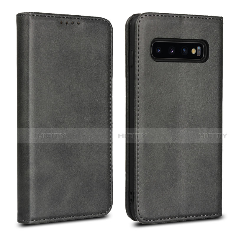 Custodia Portafoglio In Pelle Cover con Supporto T07 per Samsung Galaxy S10 5G Nero