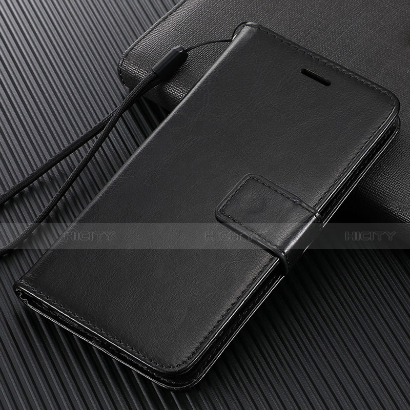 Custodia Portafoglio In Pelle Cover con Supporto T07 per Xiaomi Mi 10 Nero