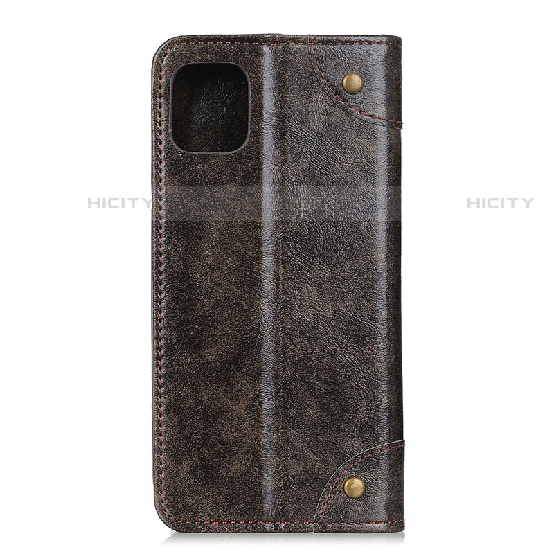 Custodia Portafoglio In Pelle Cover con Supporto T07 per Xiaomi Mi 11 5G Marrone