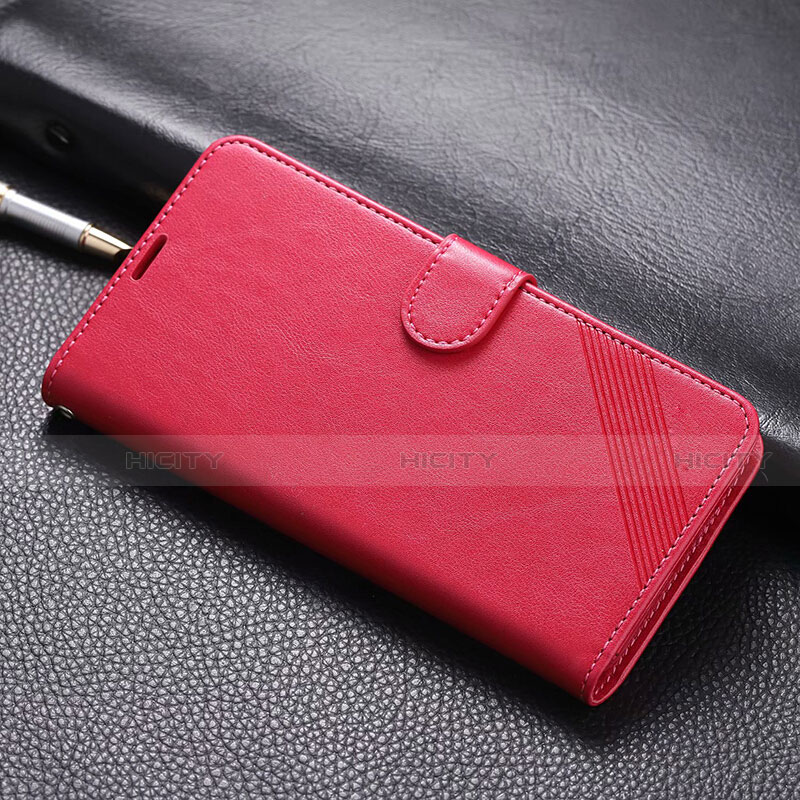 Custodia Portafoglio In Pelle Cover con Supporto T07 per Xiaomi Mi 9T Pro Rosso