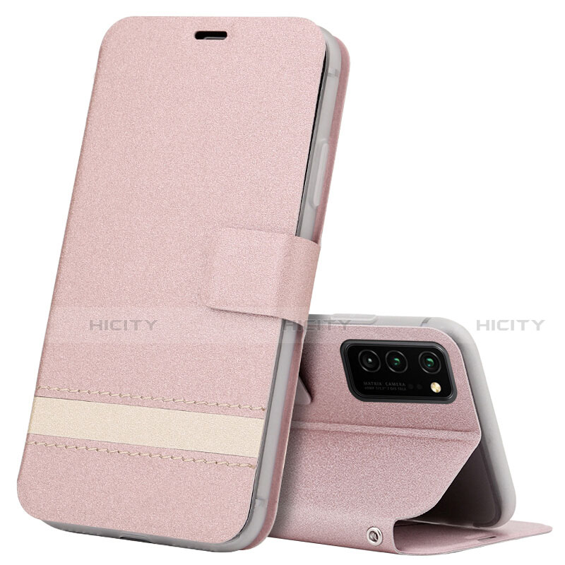 Custodia Portafoglio In Pelle Cover con Supporto T08 per Huawei Honor V30 5G