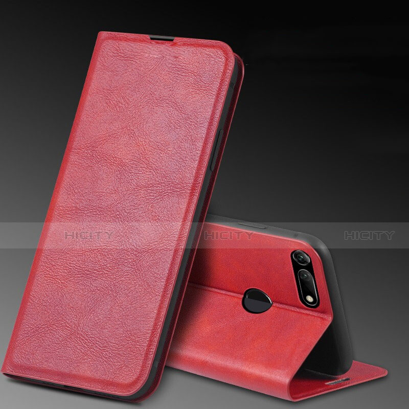 Custodia Portafoglio In Pelle Cover con Supporto T08 per Huawei Honor View 20