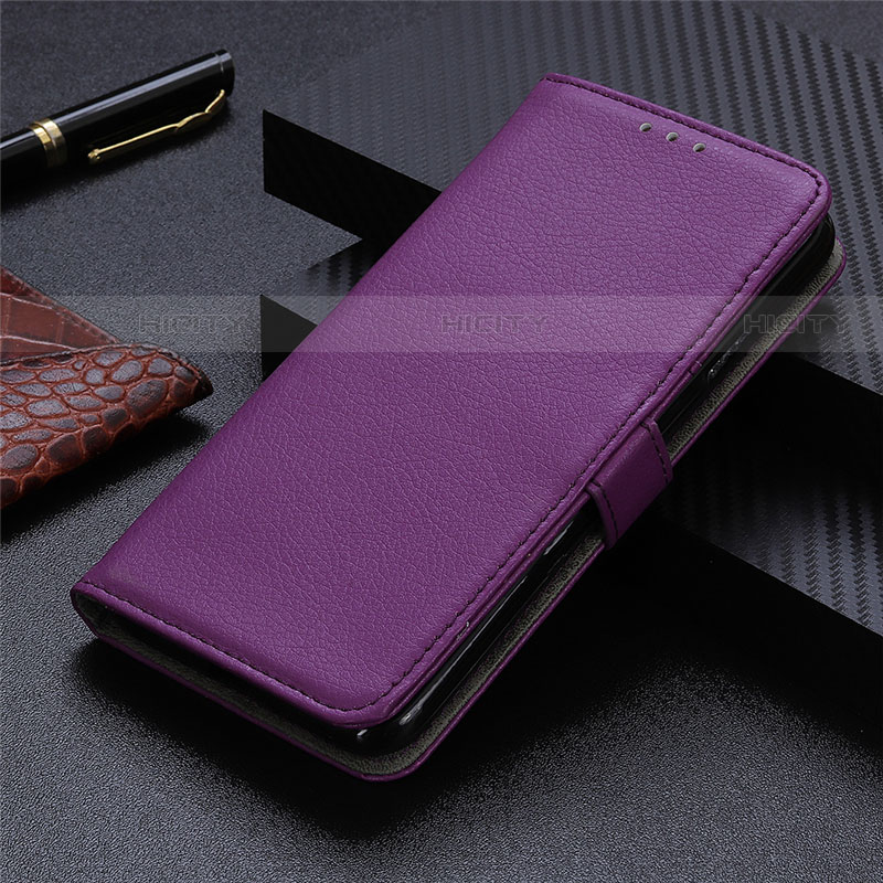 Custodia Portafoglio In Pelle Cover con Supporto T08 per Huawei P Smart (2020) Viola