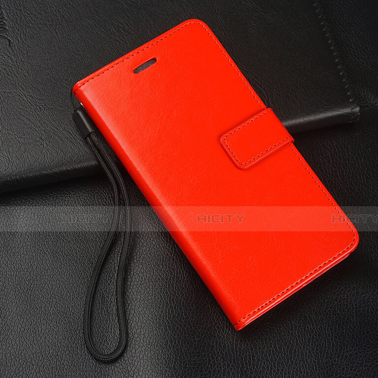 Custodia Portafoglio In Pelle Cover con Supporto T08 per Huawei P20 Lite (2019) Rosso