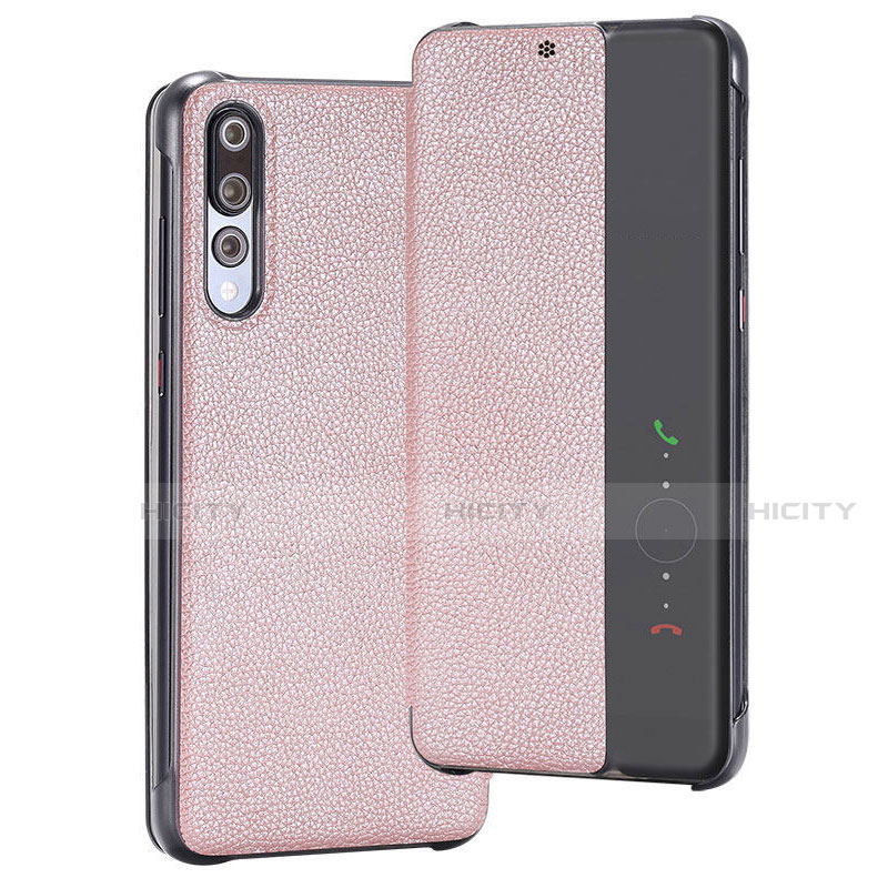 Custodia Portafoglio In Pelle Cover con Supporto T08 per Huawei P20 Pro