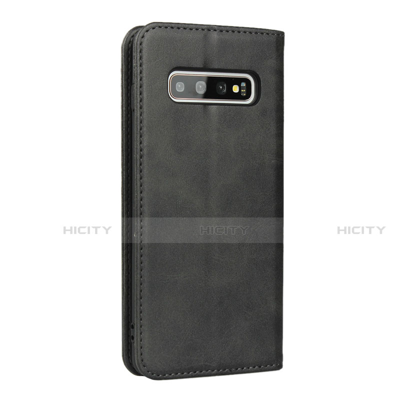 Custodia Portafoglio In Pelle Cover con Supporto T08 per Samsung Galaxy S10 Plus