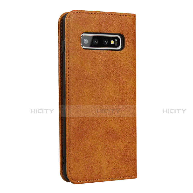 Custodia Portafoglio In Pelle Cover con Supporto T08 per Samsung Galaxy S10 Plus