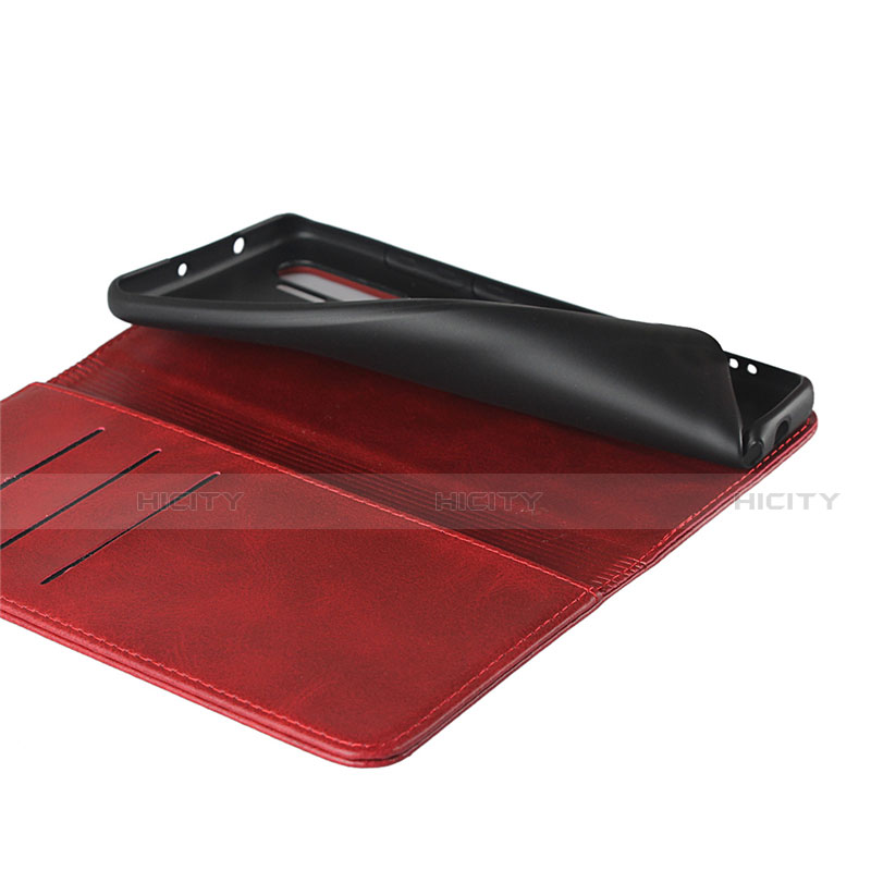 Custodia Portafoglio In Pelle Cover con Supporto T08 per Xiaomi Mi Note 10