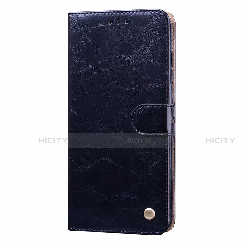 Custodia Portafoglio In Pelle Cover con Supporto T08 per Xiaomi Redmi Note 9 Nero