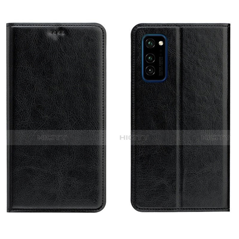 Custodia Portafoglio In Pelle Cover con Supporto T09 per Huawei Honor View 30 Pro 5G Nero