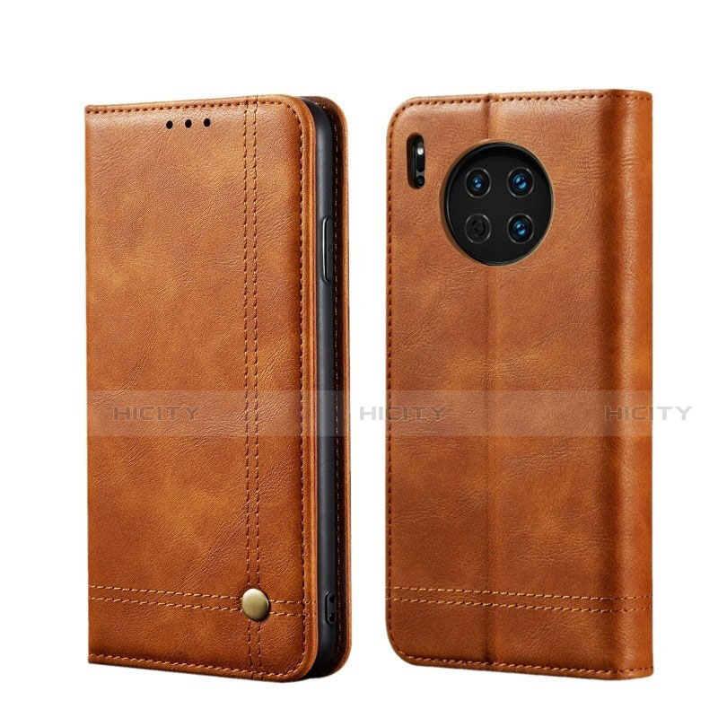 Custodia Portafoglio In Pelle Cover con Supporto T09 per Huawei Mate 30 Pro 5G Arancione