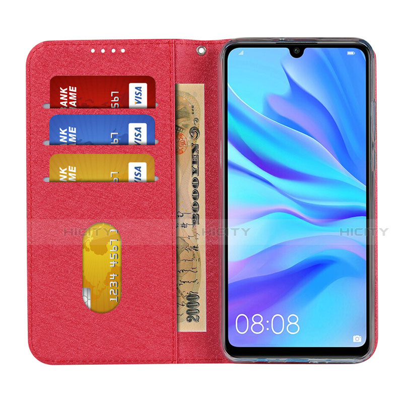 Custodia Portafoglio In Pelle Cover con Supporto T09 per Huawei P30 Lite New Edition