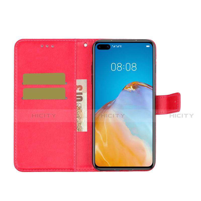 Custodia Portafoglio In Pelle Cover con Supporto T09 per Huawei P40 Pro