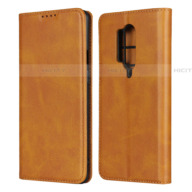 Custodia Portafoglio In Pelle Cover con Supporto T09 per OnePlus 8 Pro Arancione