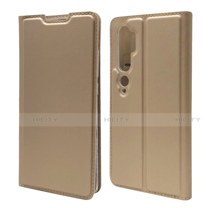 Custodia Portafoglio In Pelle Cover con Supporto T09 per Xiaomi Mi Note 10 Pro Oro