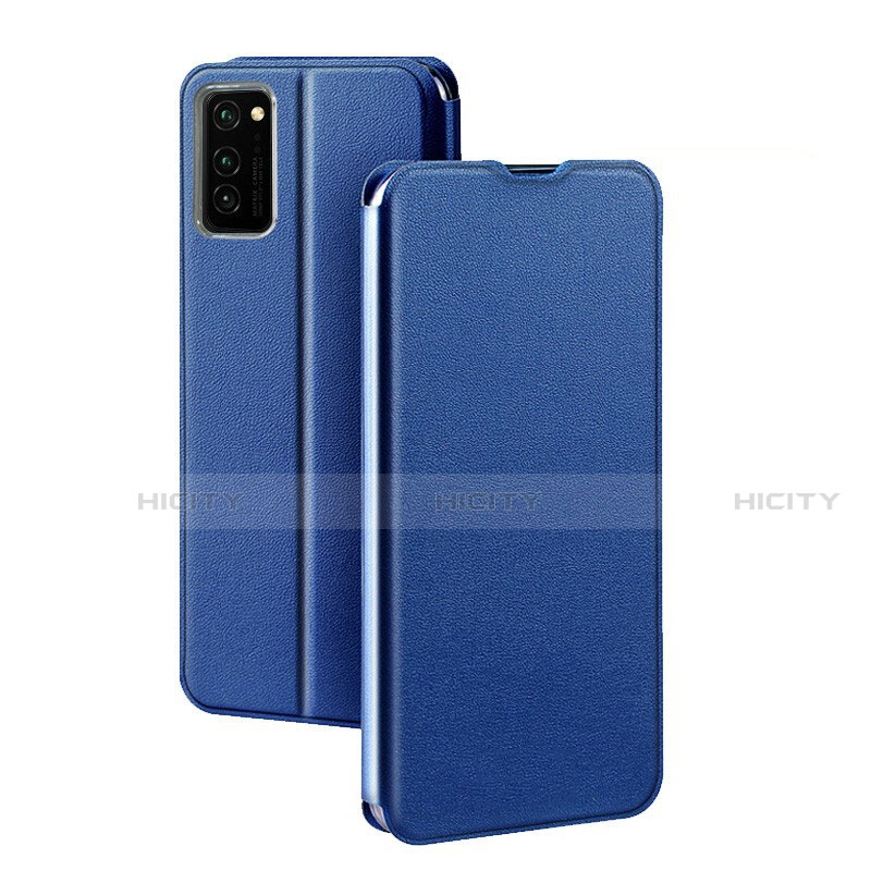 Custodia Portafoglio In Pelle Cover con Supporto T10 per Huawei Honor V30 5G Blu