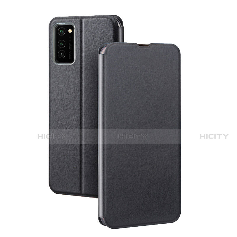 Custodia Portafoglio In Pelle Cover con Supporto T10 per Huawei Honor V30 5G Nero