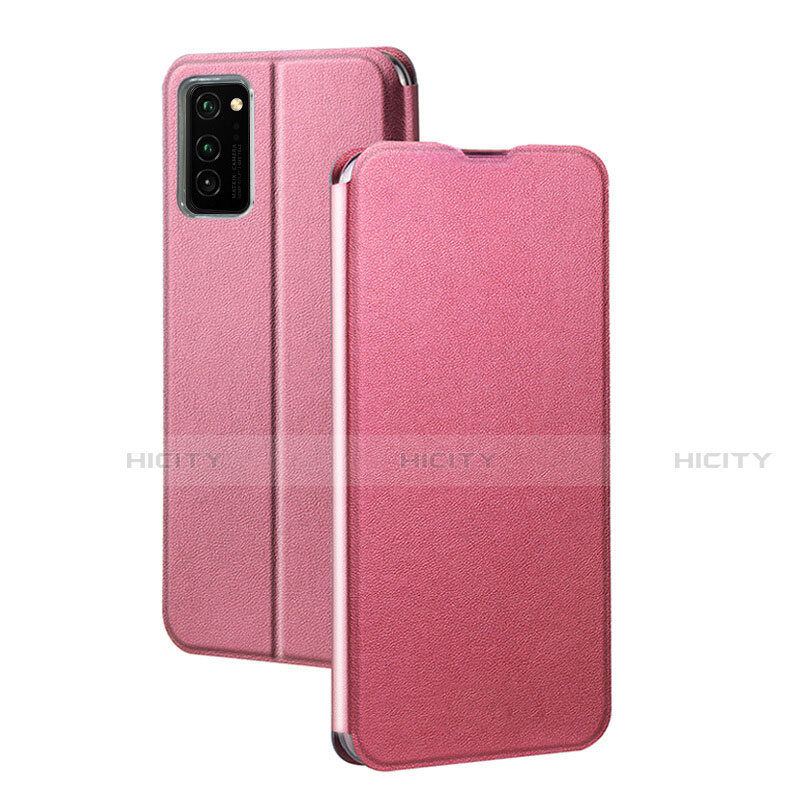 Custodia Portafoglio In Pelle Cover con Supporto T10 per Huawei Honor V30 Pro 5G Rosa