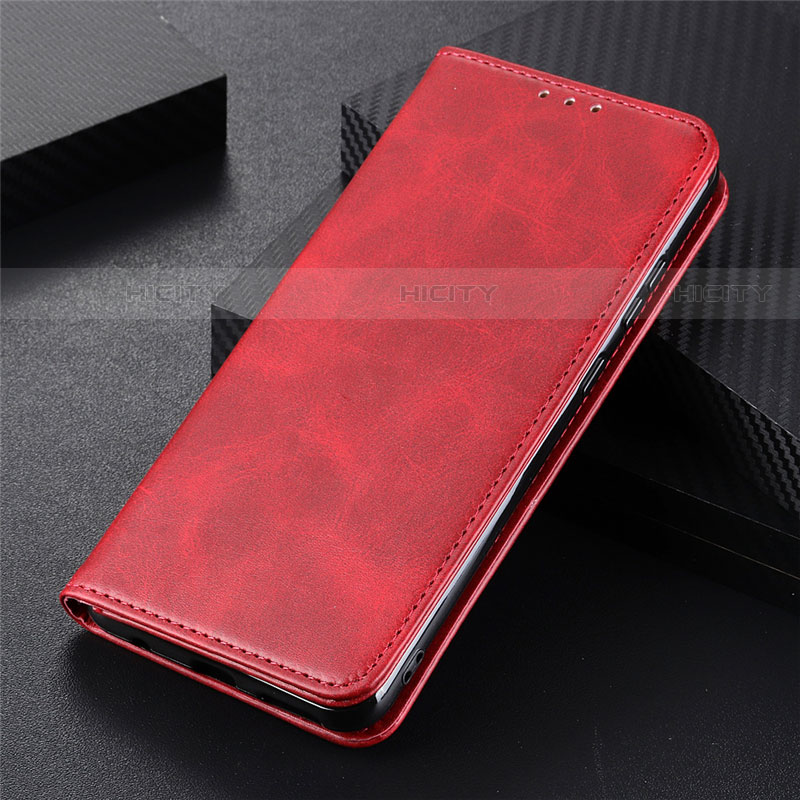 Custodia Portafoglio In Pelle Cover con Supporto T10 per Huawei P Smart (2020) Rosso