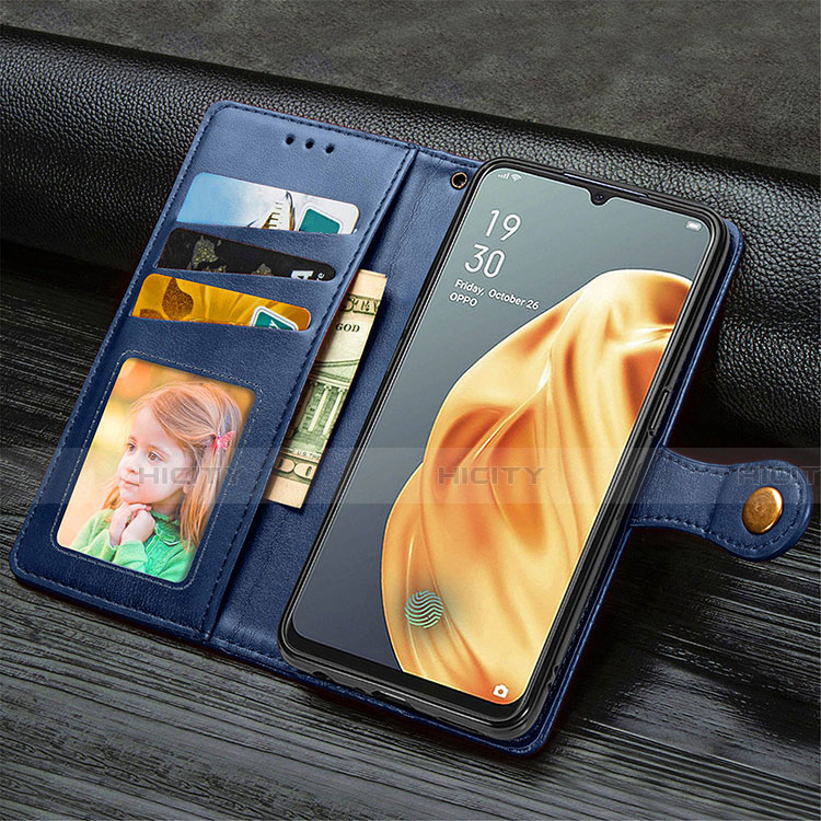 Custodia Portafoglio In Pelle Cover con Supporto T10 per Oppo K7 5G