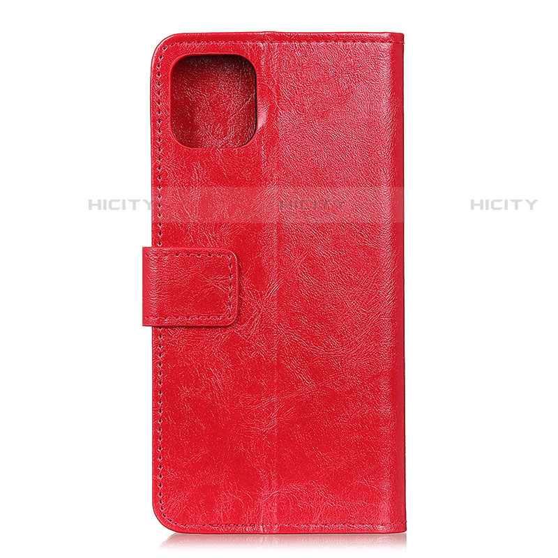 Custodia Portafoglio In Pelle Cover con Supporto T10 per Xiaomi Mi 11 5G Rosso