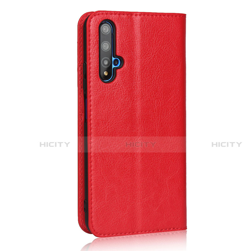 Custodia Portafoglio In Pelle Cover con Supporto T11 per Huawei Honor 20S Rosso