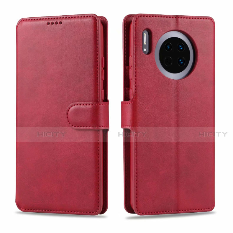 Custodia Portafoglio In Pelle Cover con Supporto T11 per Huawei Mate 30 5G Rosso