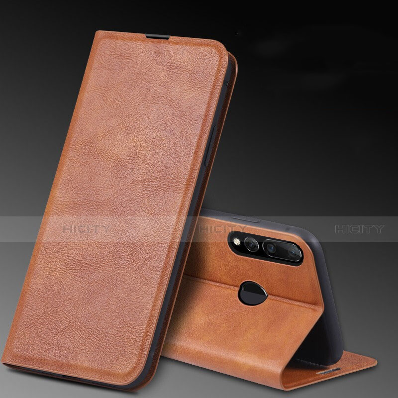 Custodia Portafoglio In Pelle Cover con Supporto T11 per Huawei P Smart+ Plus (2019) Arancione