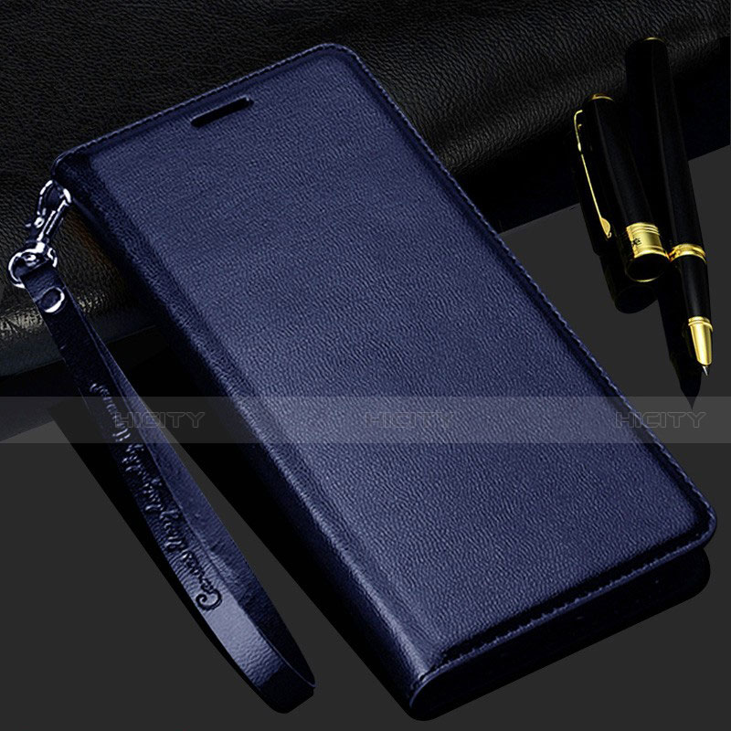 Custodia Portafoglio In Pelle Cover con Supporto T11 per Samsung Galaxy Note 20 5G Blu