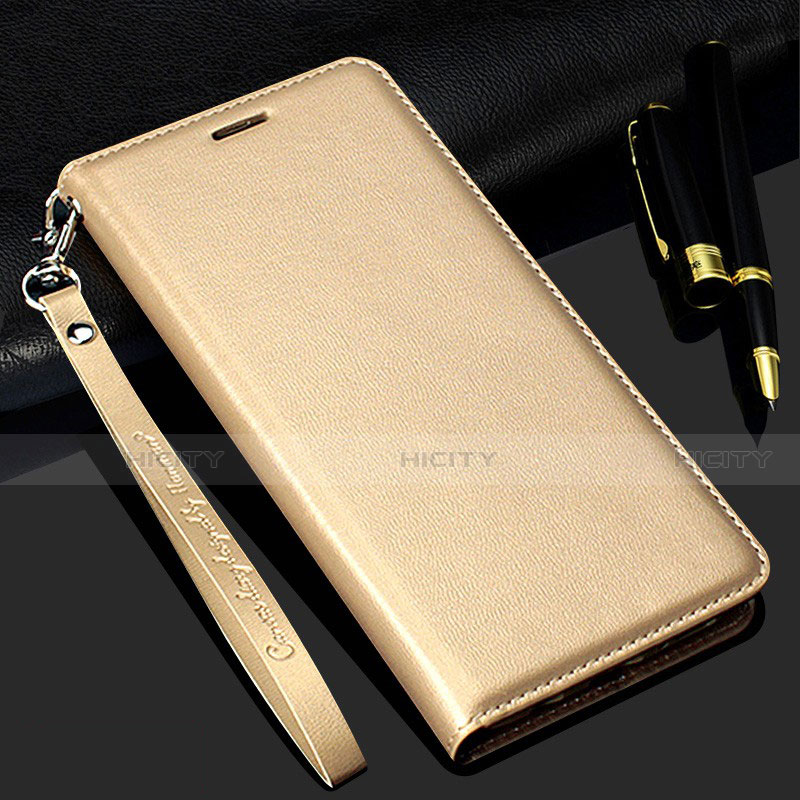 Custodia Portafoglio In Pelle Cover con Supporto T11 per Samsung Galaxy Note 20 5G Oro