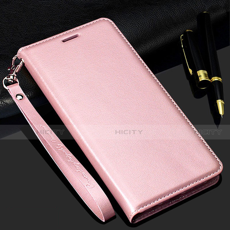 Custodia Portafoglio In Pelle Cover con Supporto T11 per Samsung Galaxy Note 20 5G Oro Rosa