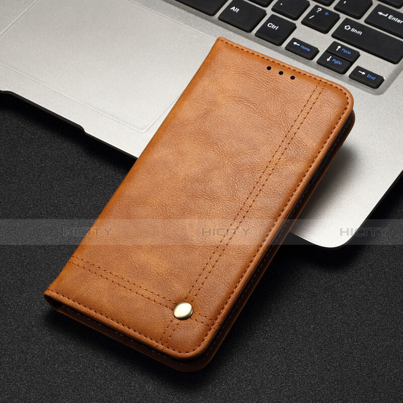 Custodia Portafoglio In Pelle Cover con Supporto T11 per Xiaomi Mi Note 10 Pro Arancione