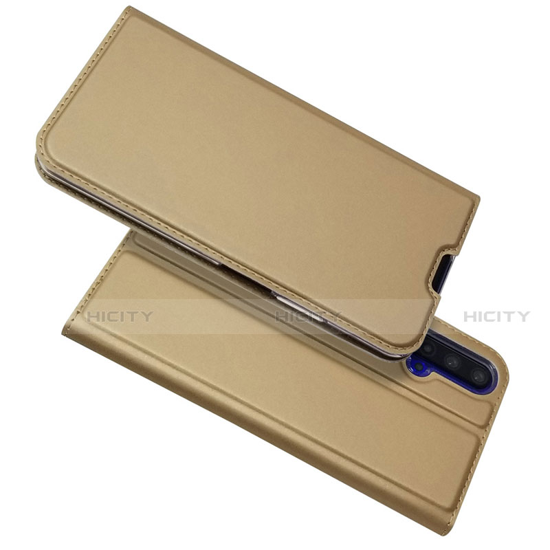 Custodia Portafoglio In Pelle Cover con Supporto T12 per Huawei Honor 20S Oro